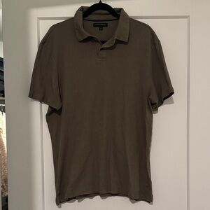 Banana republic button down collar top shirt 100% cotton green